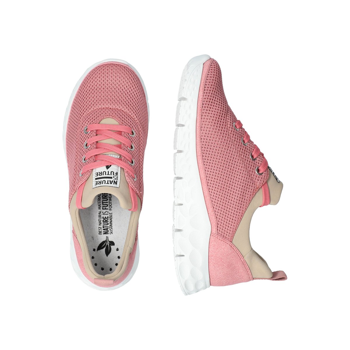 Baskets en textile WING vieux rose p5142551, MEPHISTO