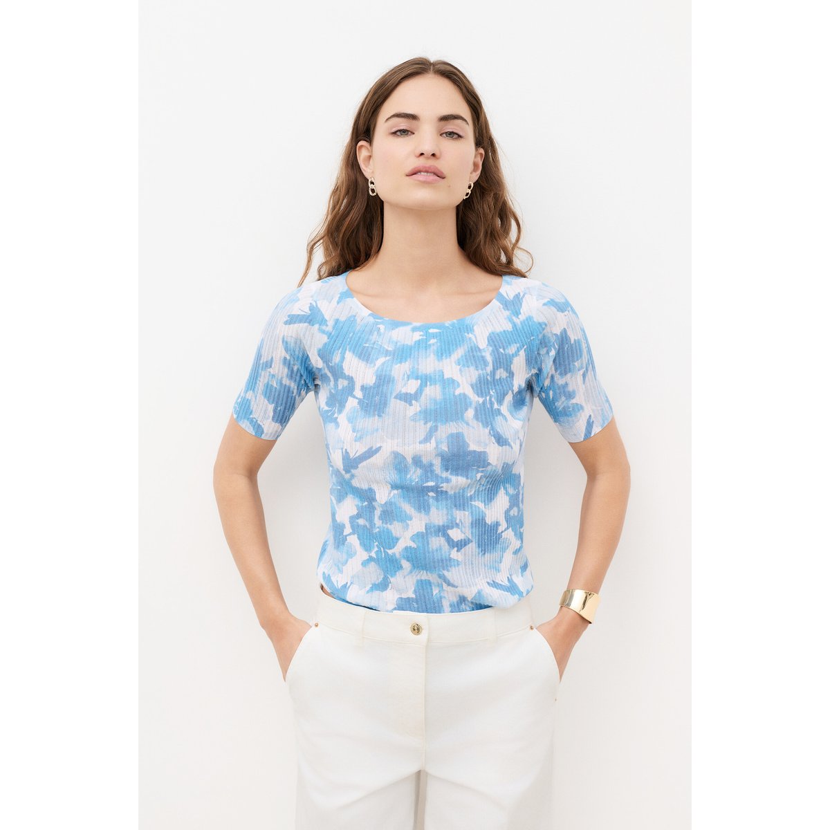 Pull Mfiona bleu, CAROLL
