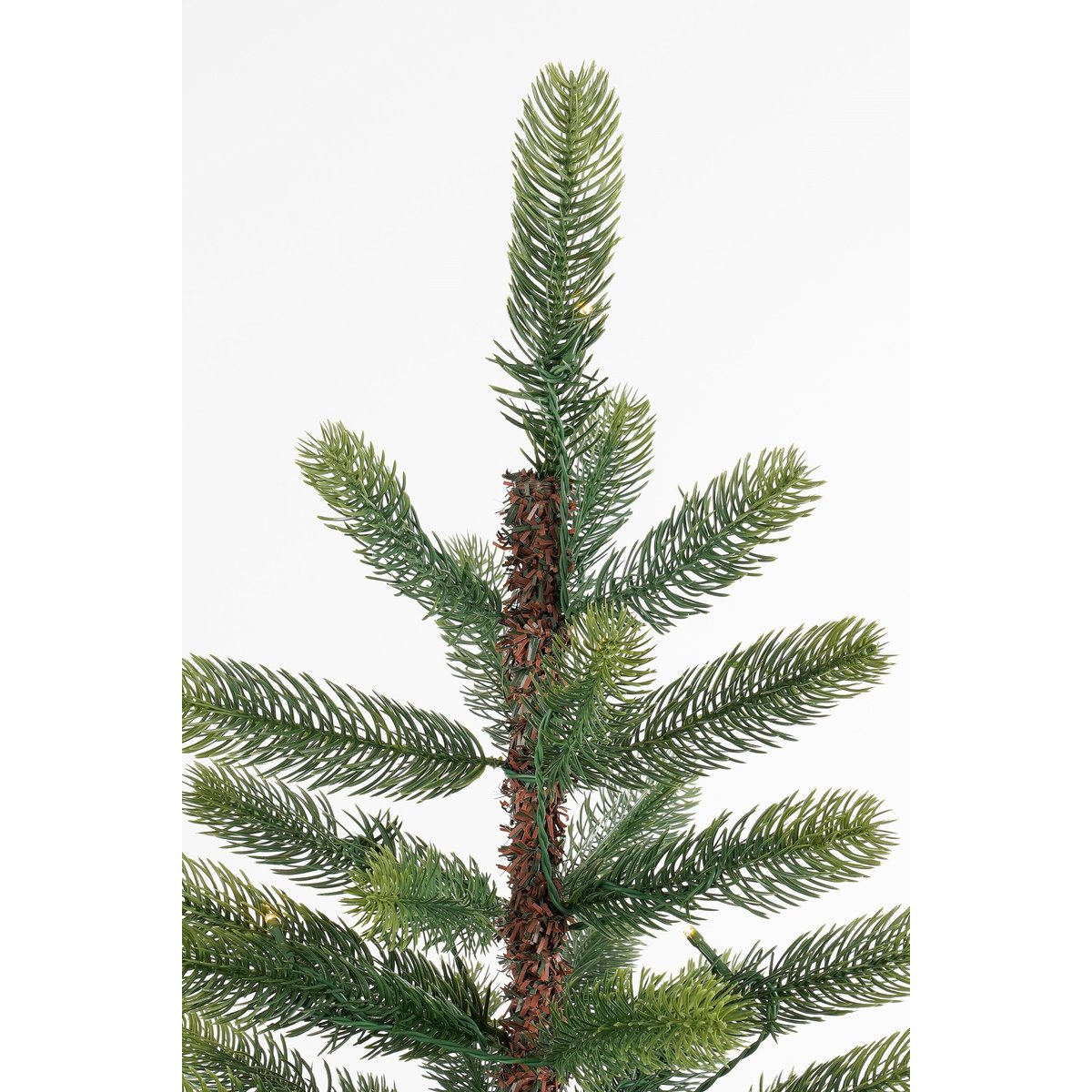 Sapin de Noël artificiel avec LED H120 cm NAGOYA blanc chaud, BLACK BOX TREES