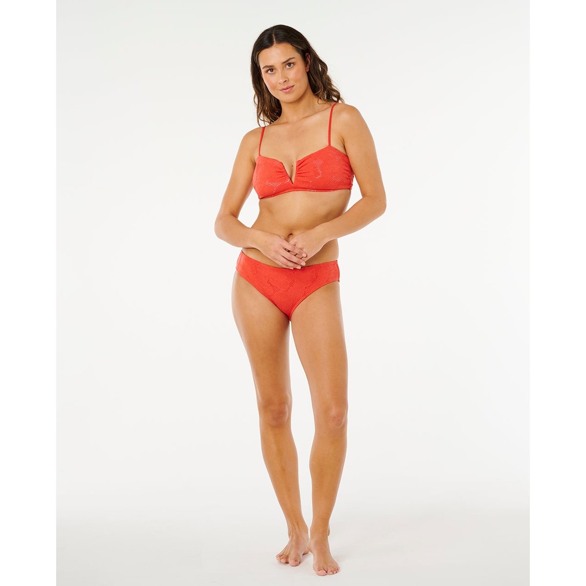 Haut de maillot de bain bandeau multi-fit Oasis rouge, RIP CURL