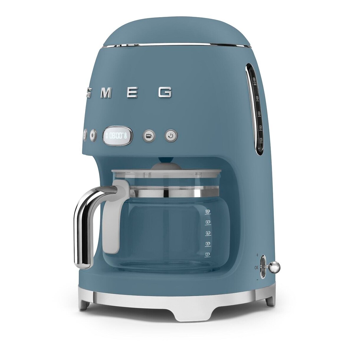 Retro Style Matte Drip Filter Coffee Machine - DCF02B blue, SMEG