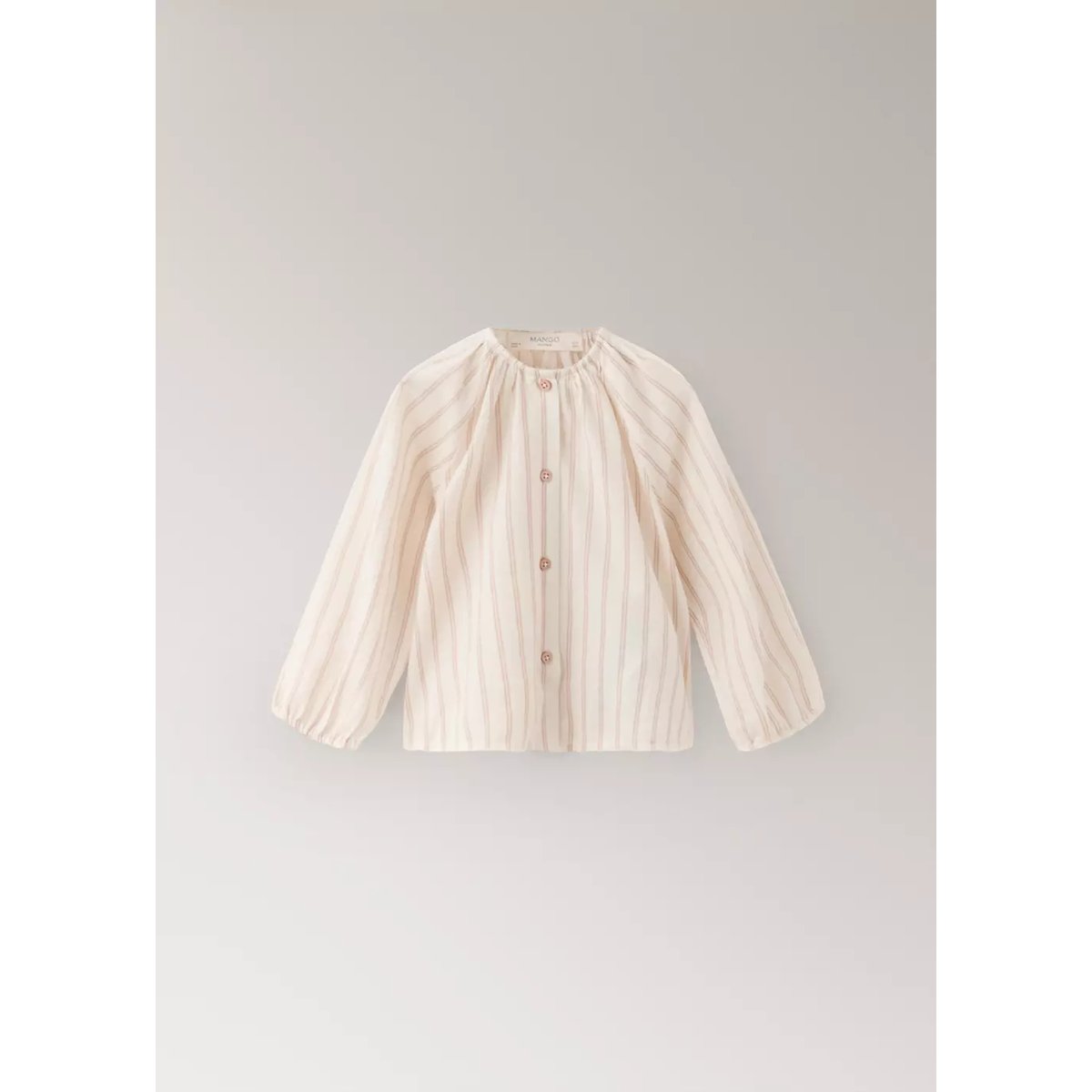 T-shirt de pyjama àrayures nude, MANGO HOME