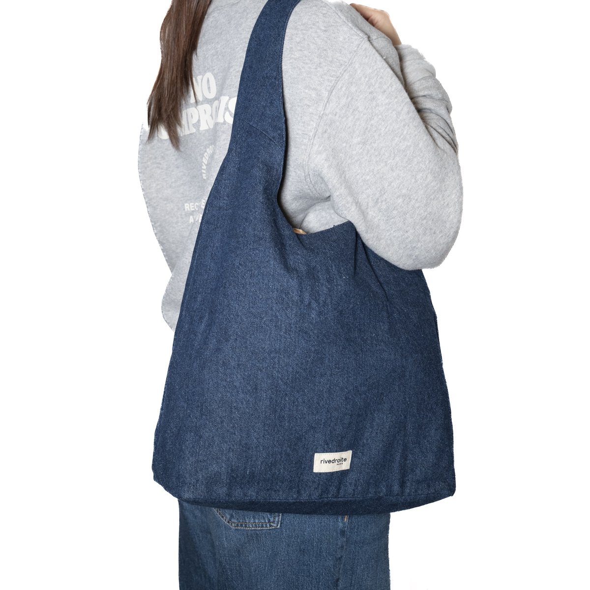Sac seau denim RICHELIEU denim brut, RIVEDROITE
