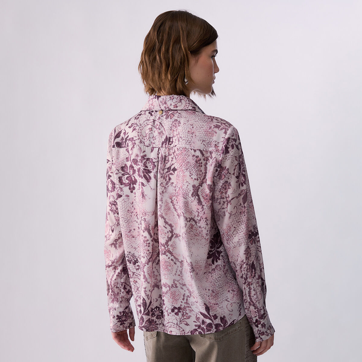 Chemise en twill imprimé rose, LIU JO