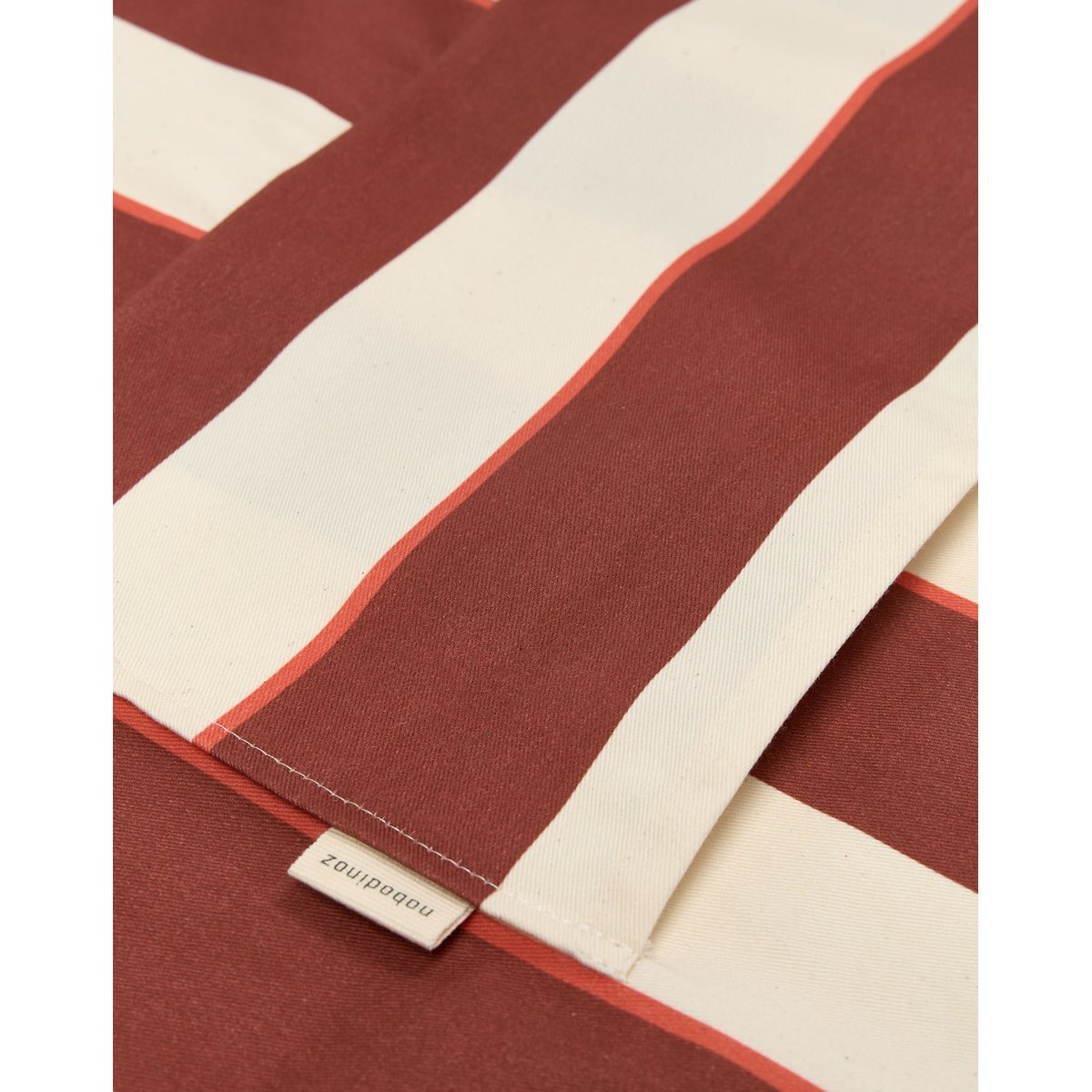 Tablier de cuisine rayures cabana bordeaux, NOBODINOZ