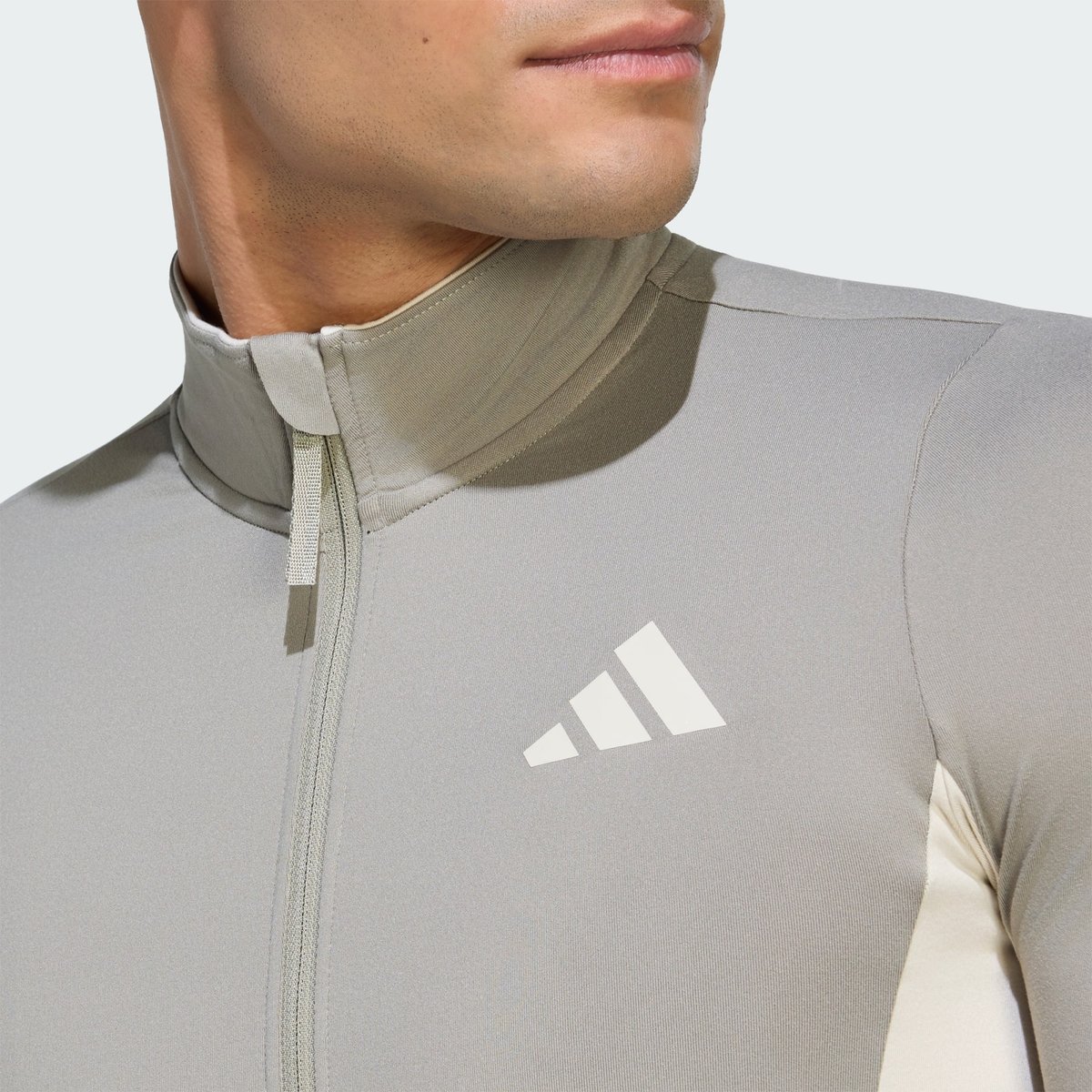 Maillot De Cyclisme Manches Longues 3 Bandes Tempo grey / alumina, adidas Performance