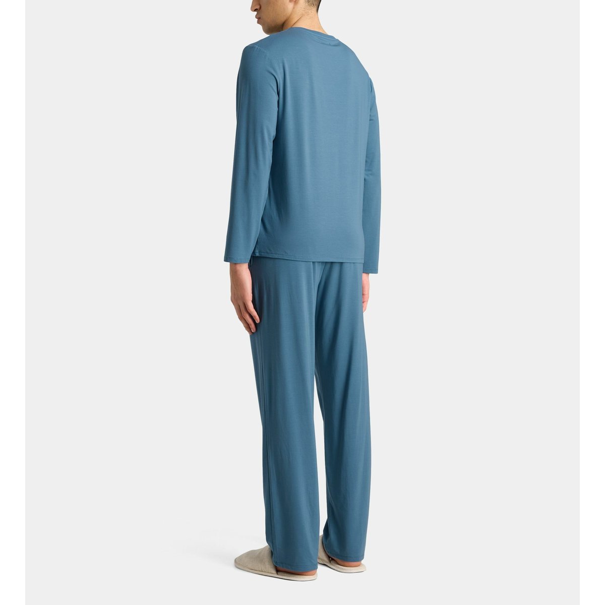 Ensemble de pyjama wood en tencel bleu marine, GALERIES LAFAYETTE