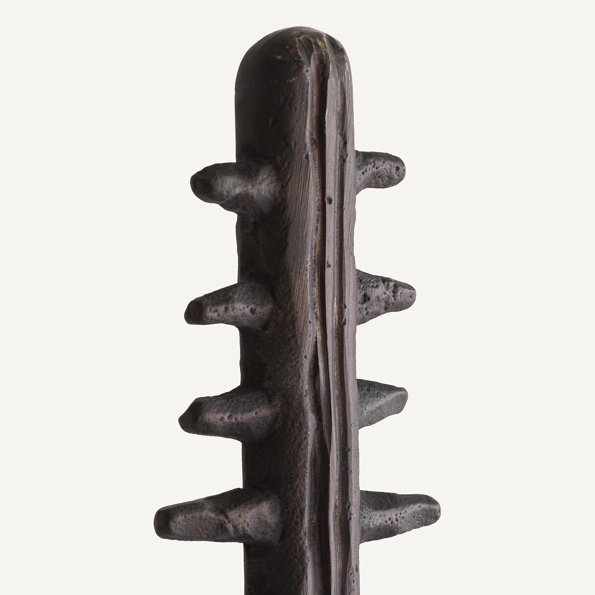 Statuette en métal fonte d'aluminium, Samaki noir, AM.PM