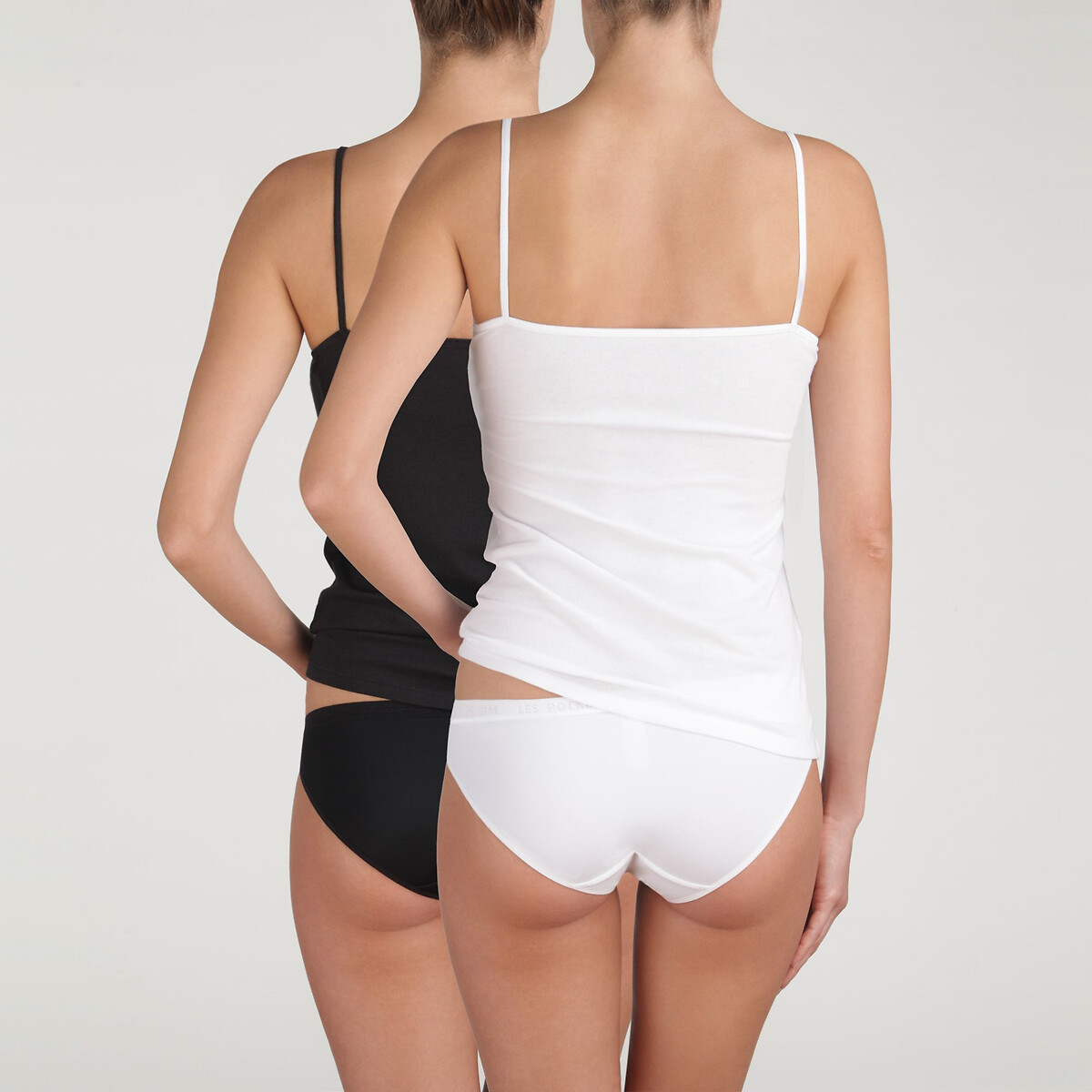 Confezione da 2 Top Pockets Eco nero + bianco , DIM