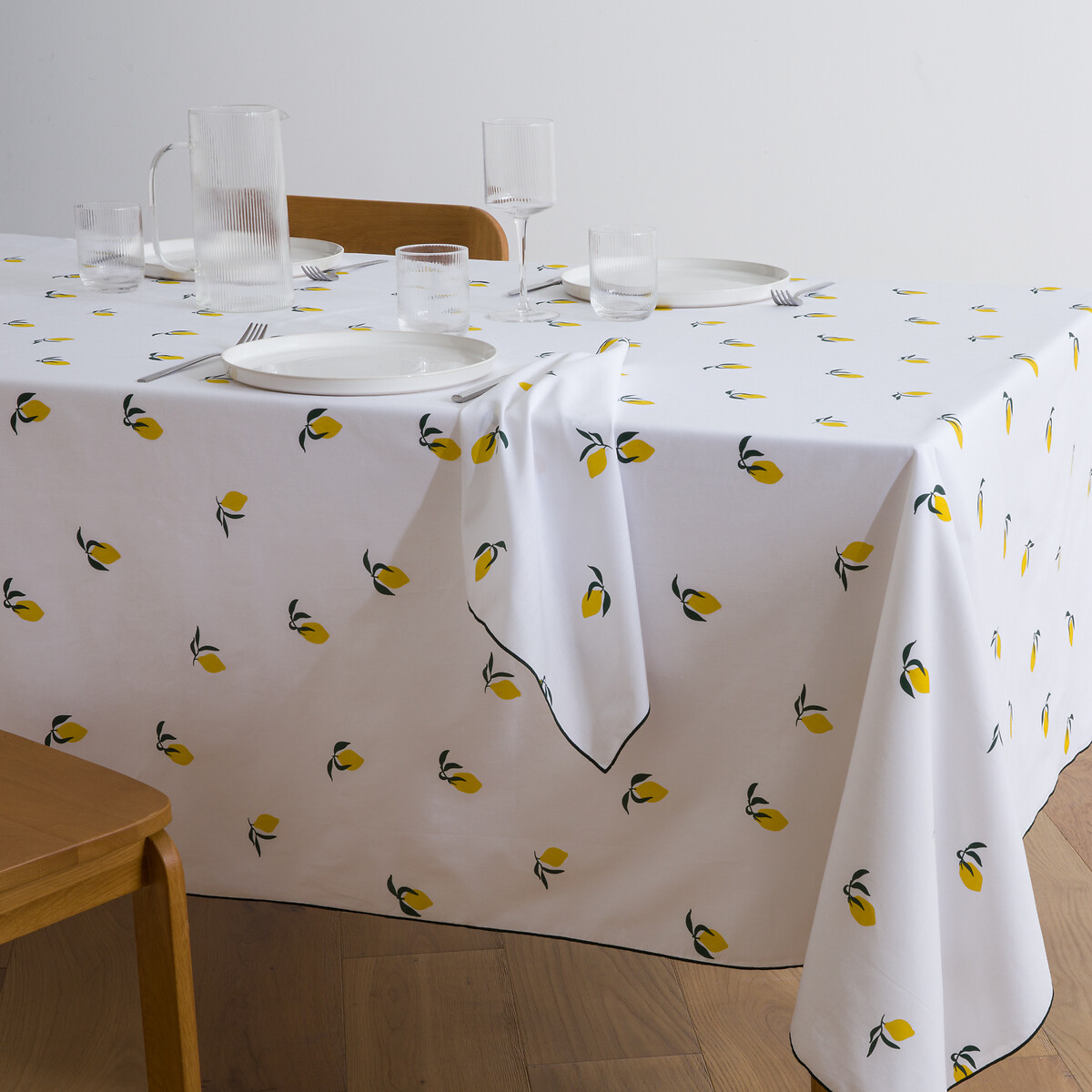 Nappe imprimée, en coton, CITRON imprimé citron, LA REDOUTE INTERIEURS