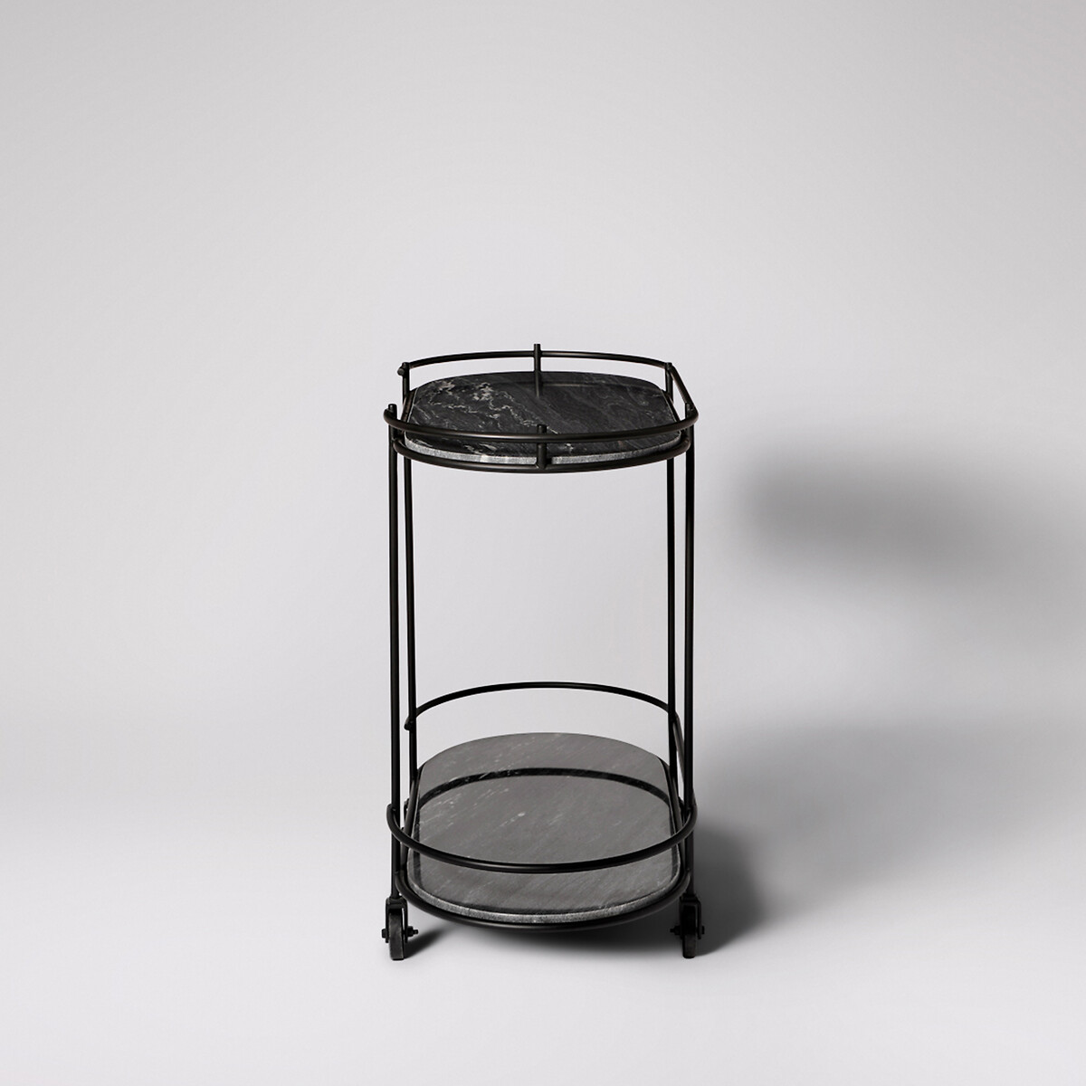 Cartizze Black Marble Trolley black, SWOON
