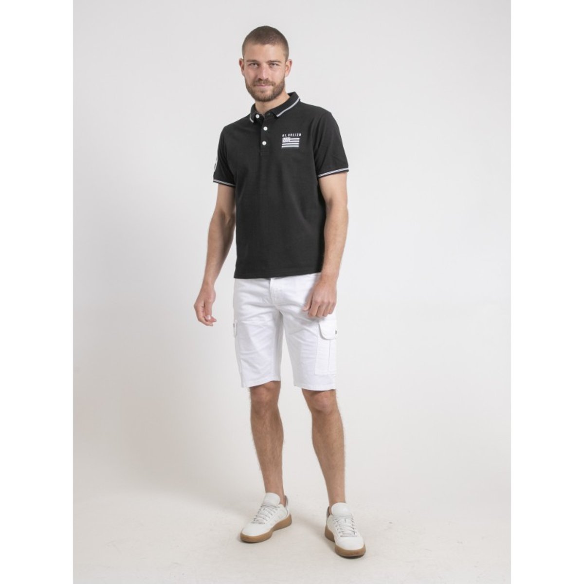 Polo Manches Courtes Pur Coton Pahdu noir, RITCHIE