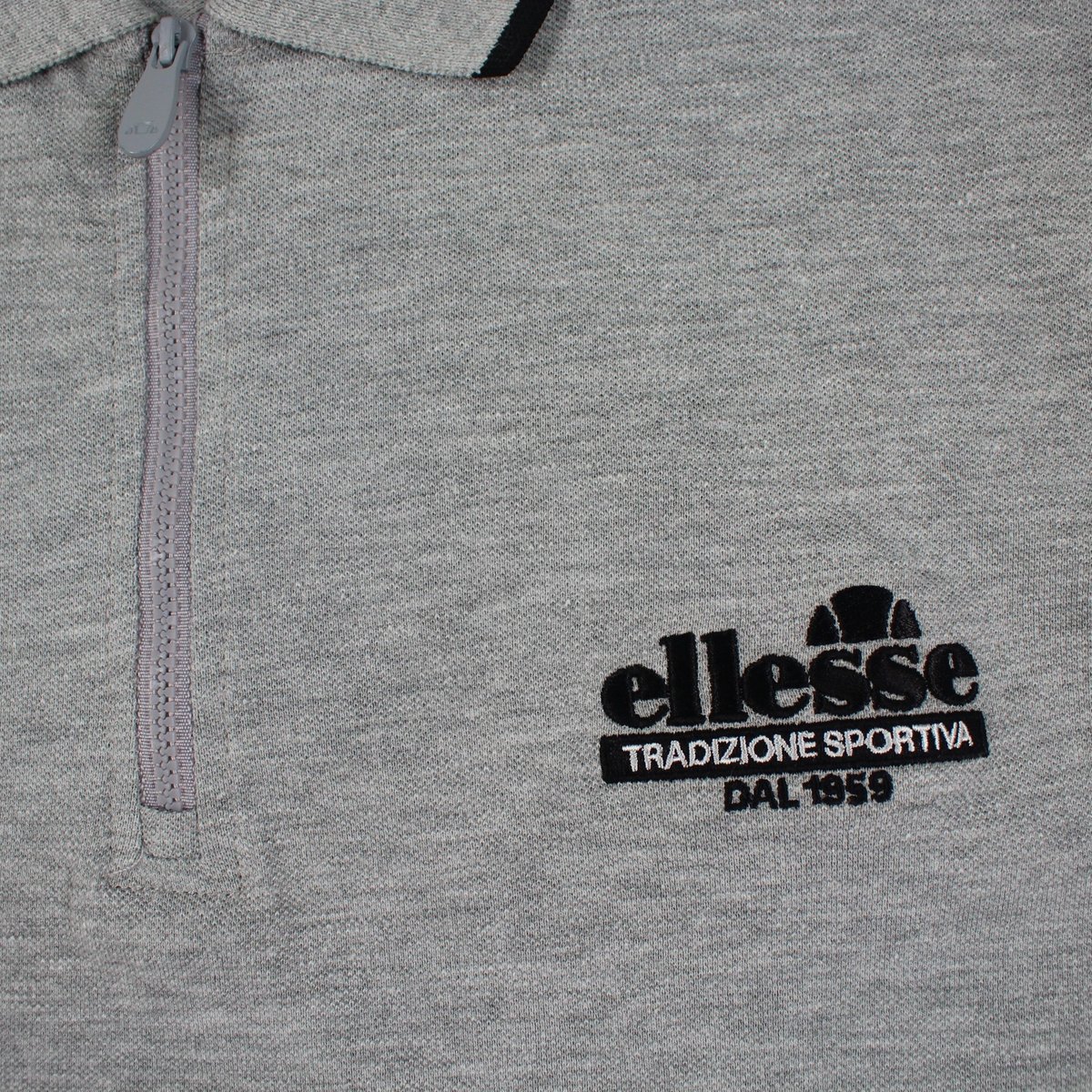 Polo manches courtes, col polo et patte boutonnée GIULIAN gris, ELLESSE