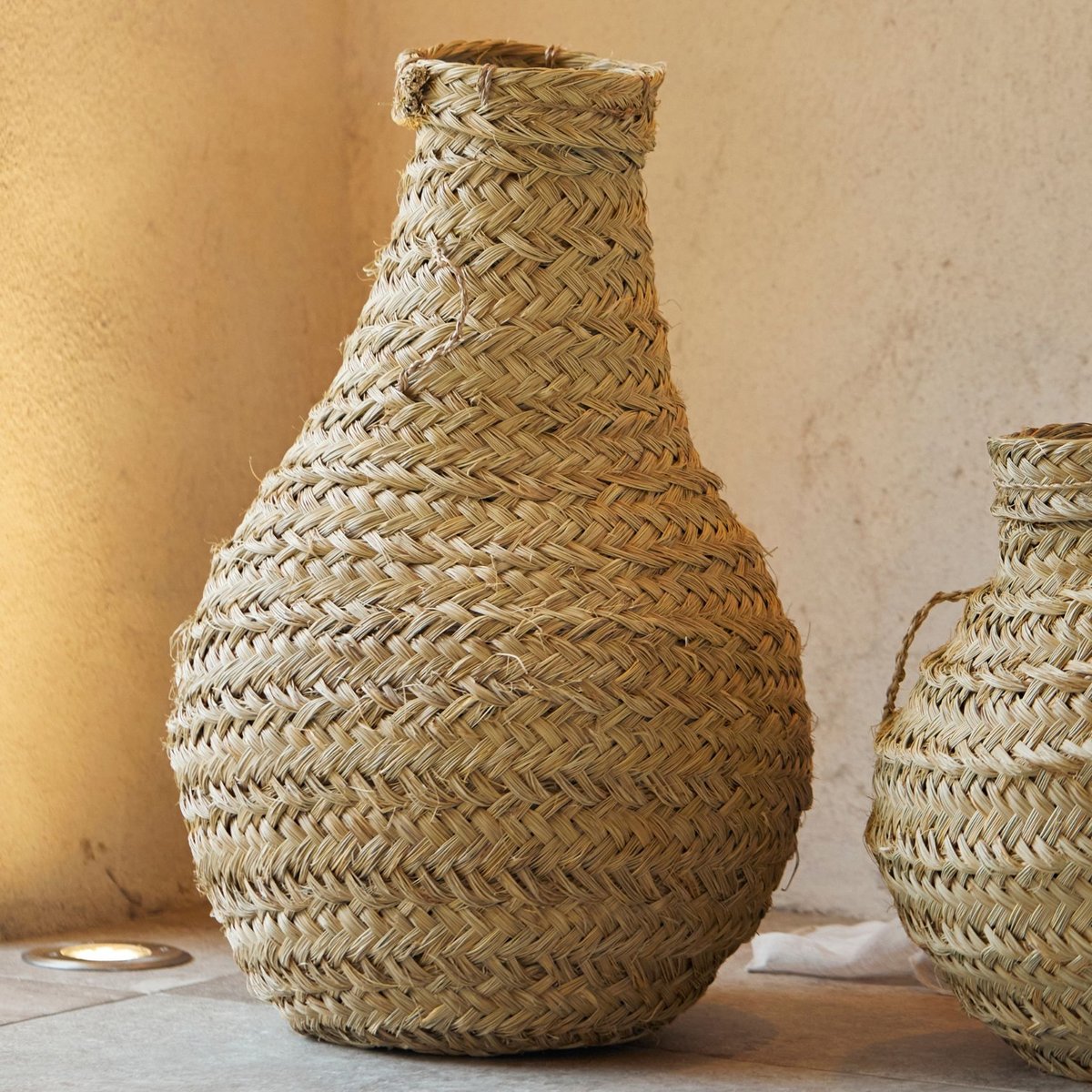 Grand panier déco amphore - LOJI naturel, HOME MAISON