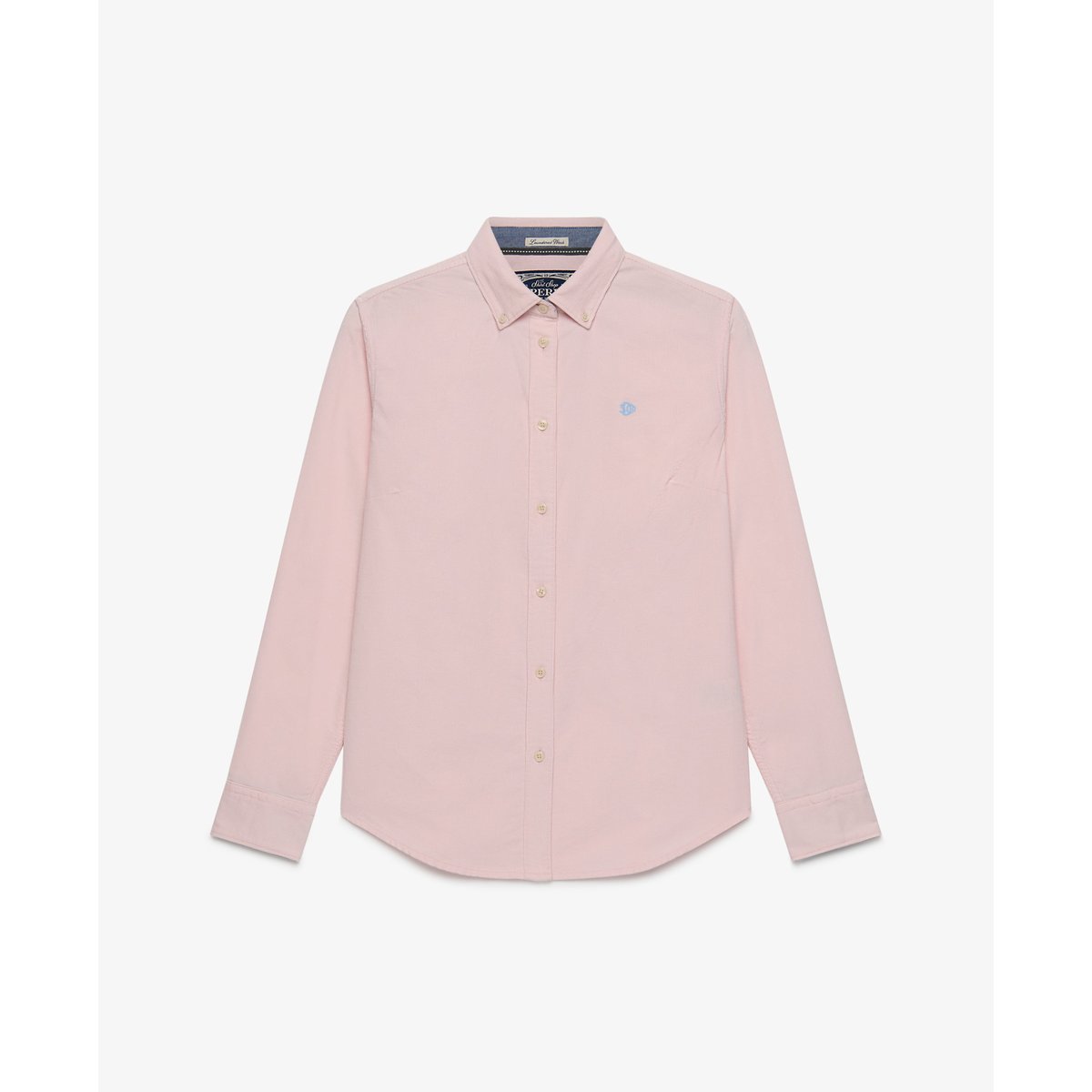 Chemise à manches longues en velours côtelé rose craie, SUPERDRY