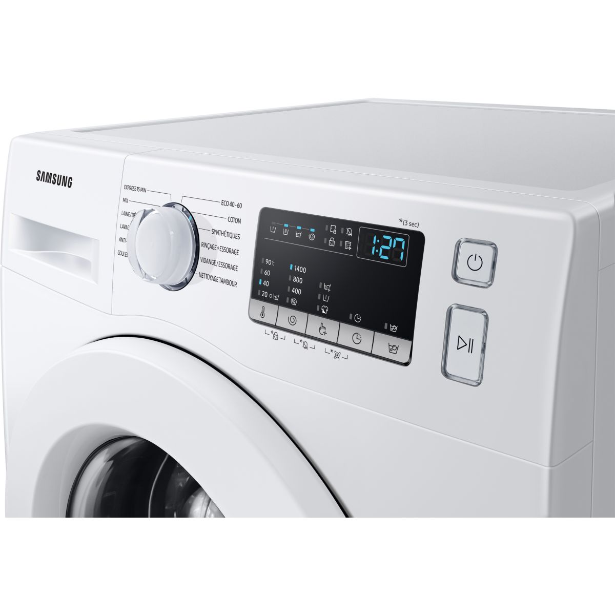 Lave linge hublot WW90T4046EE blanc, SAMSUNG
