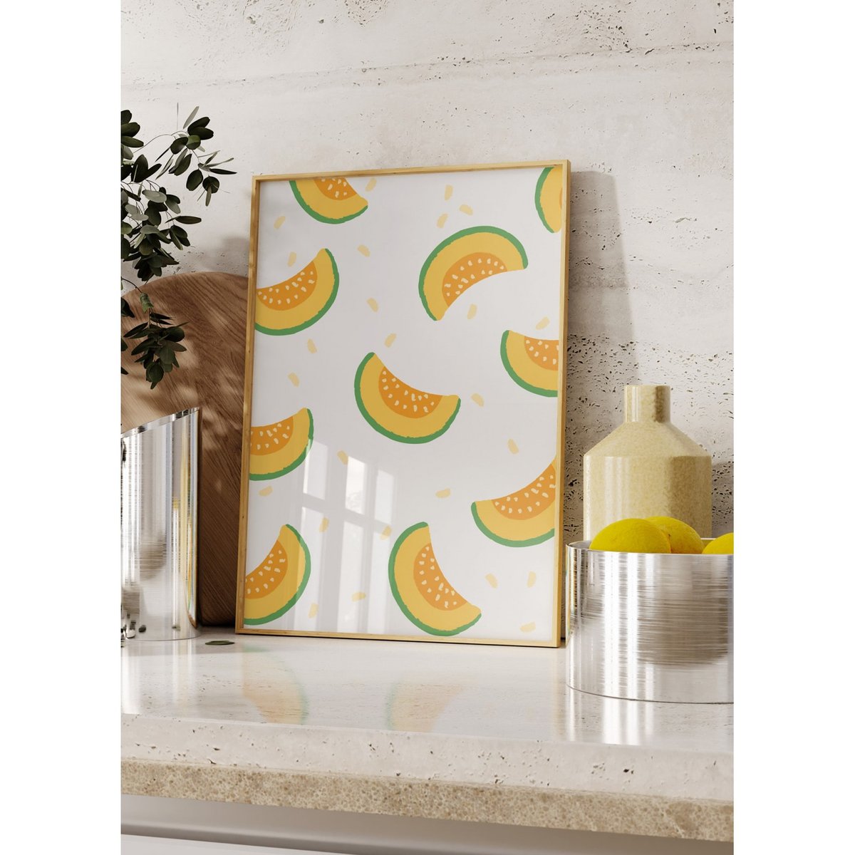 Affiche Melons blanc, L'AFFICHERIE