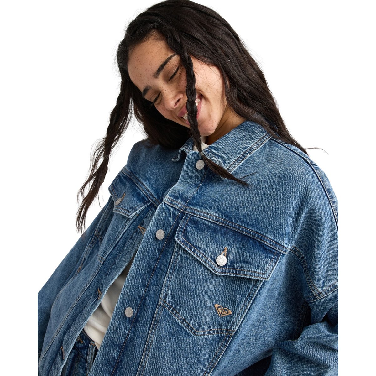 Veste en jean SALTY HORIZON. bleu surf wash vintage, ROXY