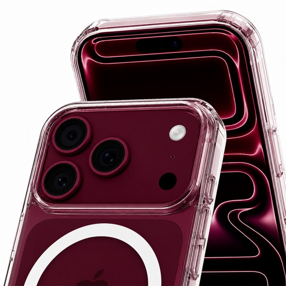 Coque Anti-choc Magnétique compatible Magsafe pour iPhone 18 Pro Transparente + 2 protections écran et 2 protections objectif caméra transparent, EVETANE
