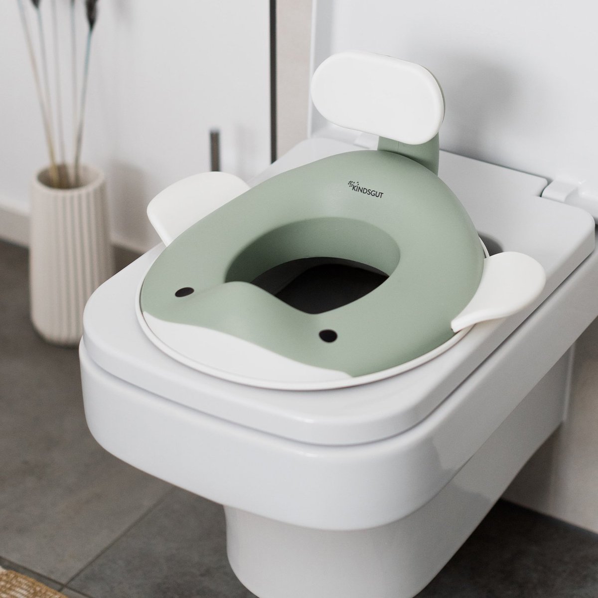 Réducteur de toilette baleine pistache, KINDSGUT