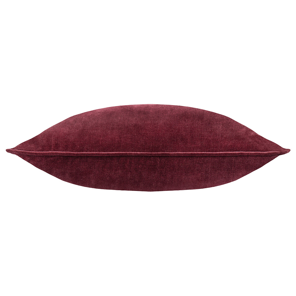 Heavy Chenille Piped Cushion beetroot, YARD