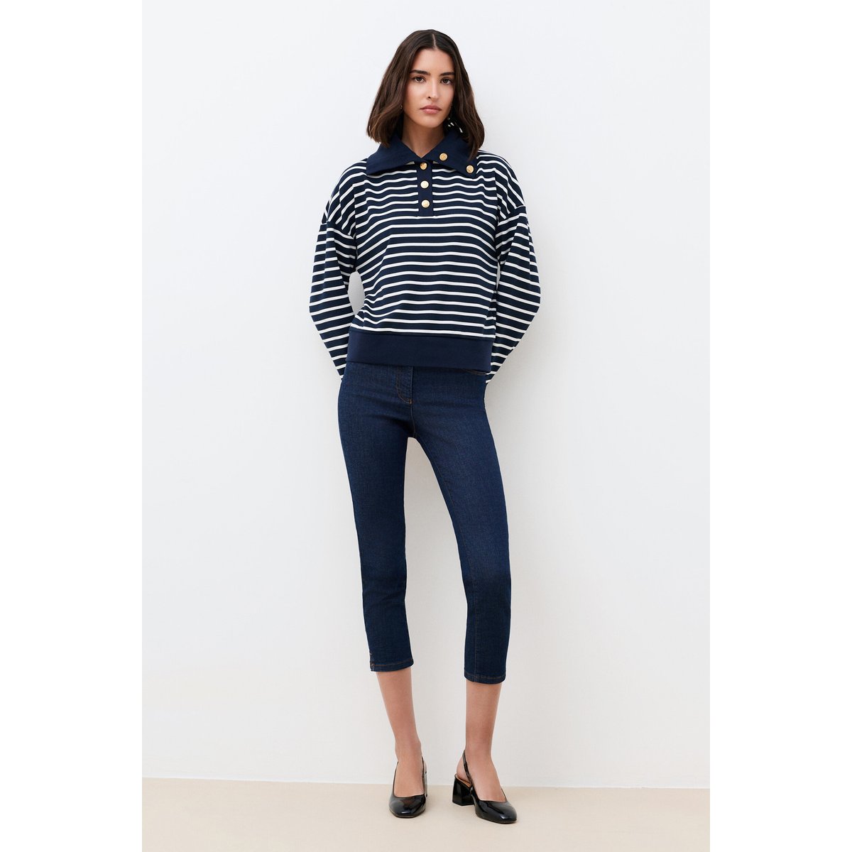 Sweatshirt Tlouis bleu marine, CAROLL
