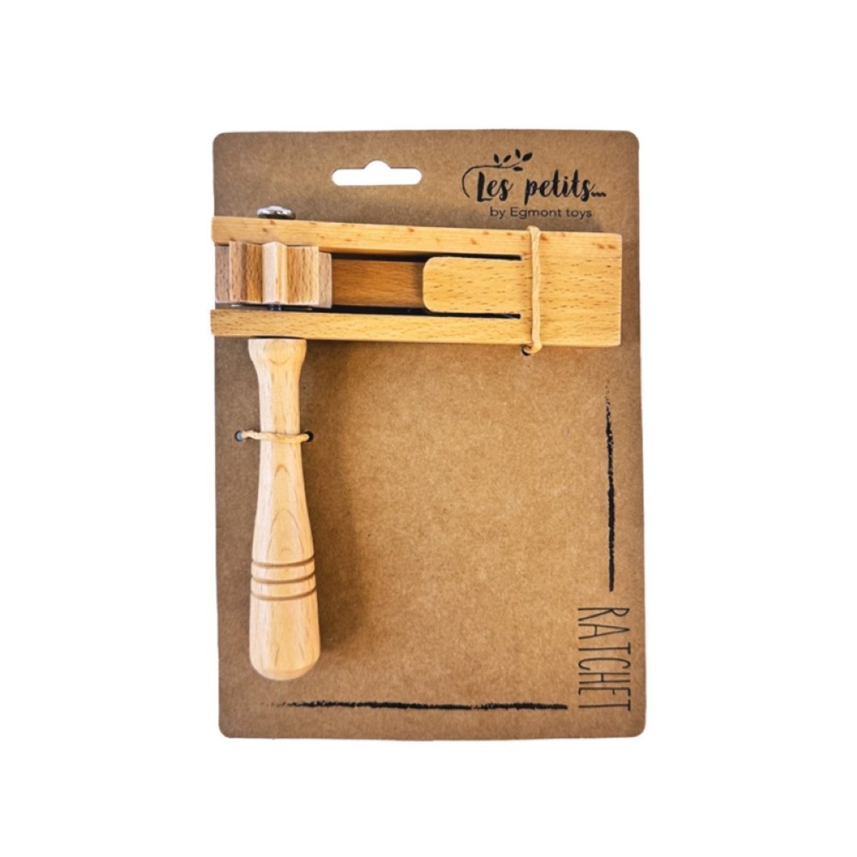 Crécelle en bois beige, EGMONT TOYS