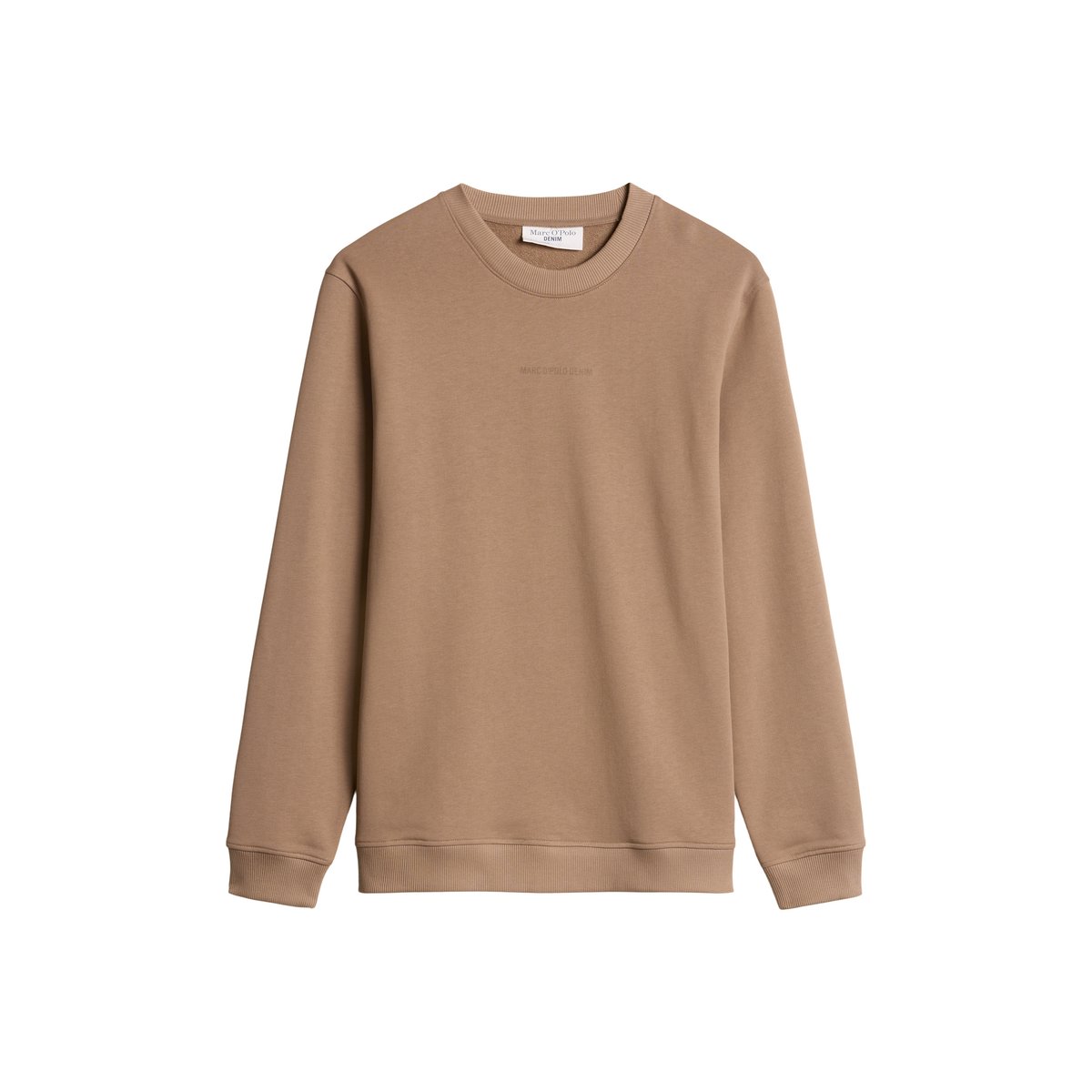 Sweat-shirt coupe classique en molleton de coton bio tout doux marron, MARC O’POLO DENIM