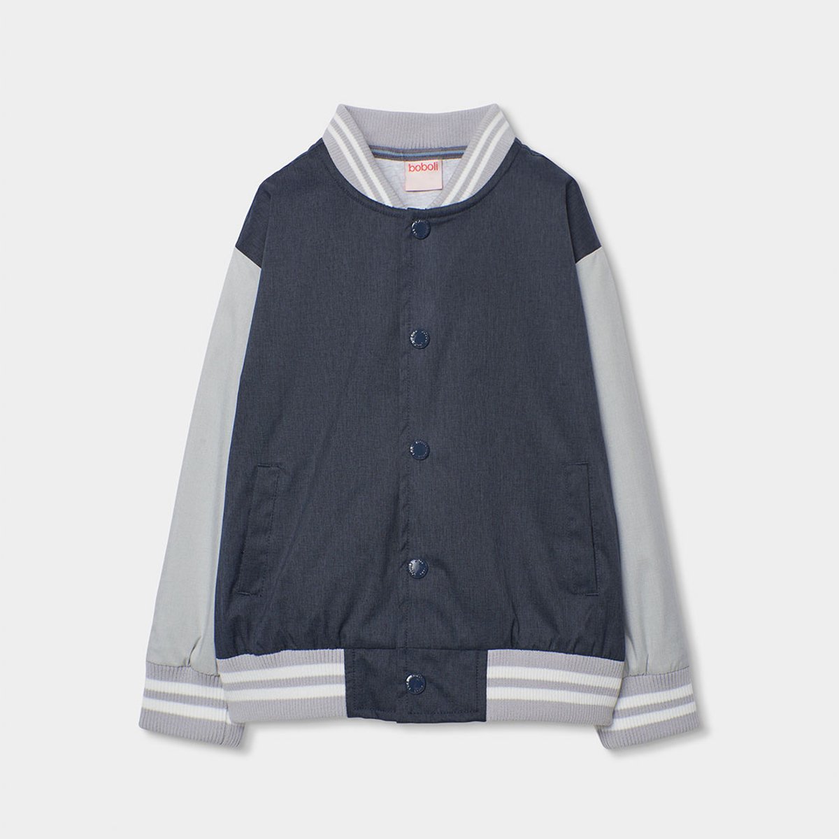 Blouson aviateur enfant tissu technique gris, BOBOLI