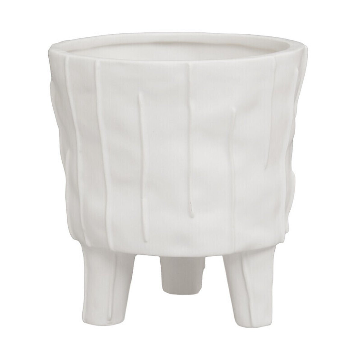 15cm Large White Textured Planter white, SO'HOME