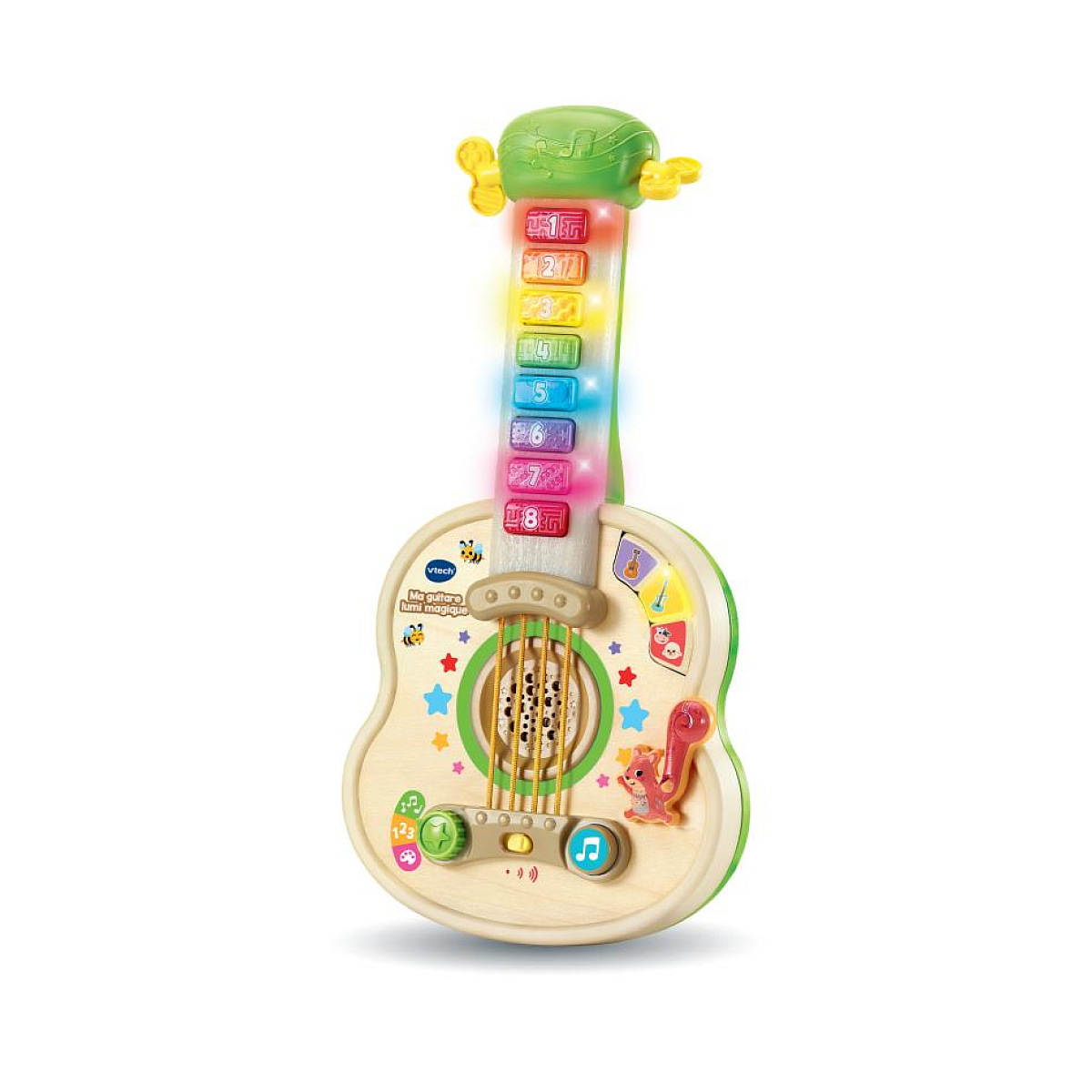 Ma guitare lumi magique (jouet avec partie bois certifie fsc) couleur unique, VTECH