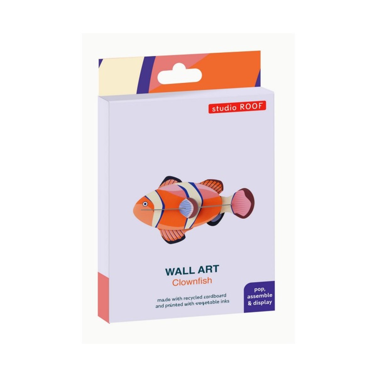 Décoration murale carton poisson clown  Clownfish orange, STUDIO ROOF