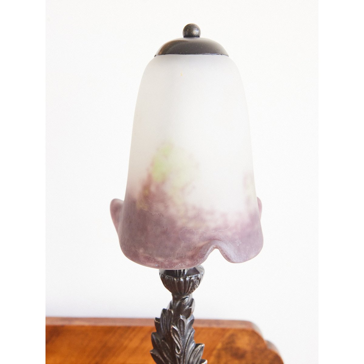 Lampe à poser Art déco Colette N°447 - Bon état blanc, DEBONGOUT