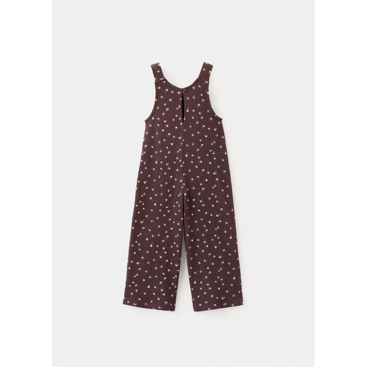 Combinaison coton florale chocolat, MANGO BABY