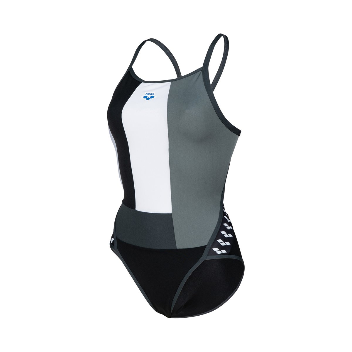 Maillot de bain Performance Icons Super Fly Back Panel black-asphalt-silver, ARENA