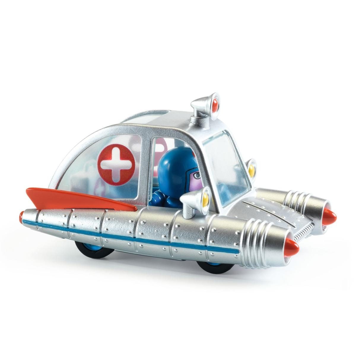 Crazy motors - Space Ambulance couleur unique, DJECO