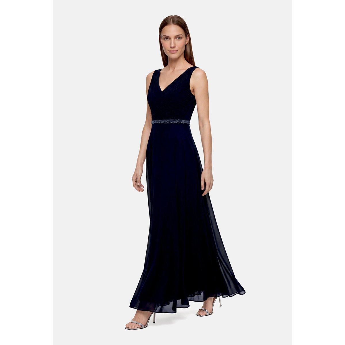 Robe de soirée à plis night sky, VERA MONT