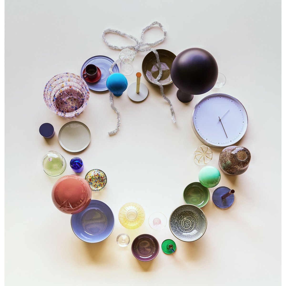 Vase en verre MIRO marron, HUBSCH