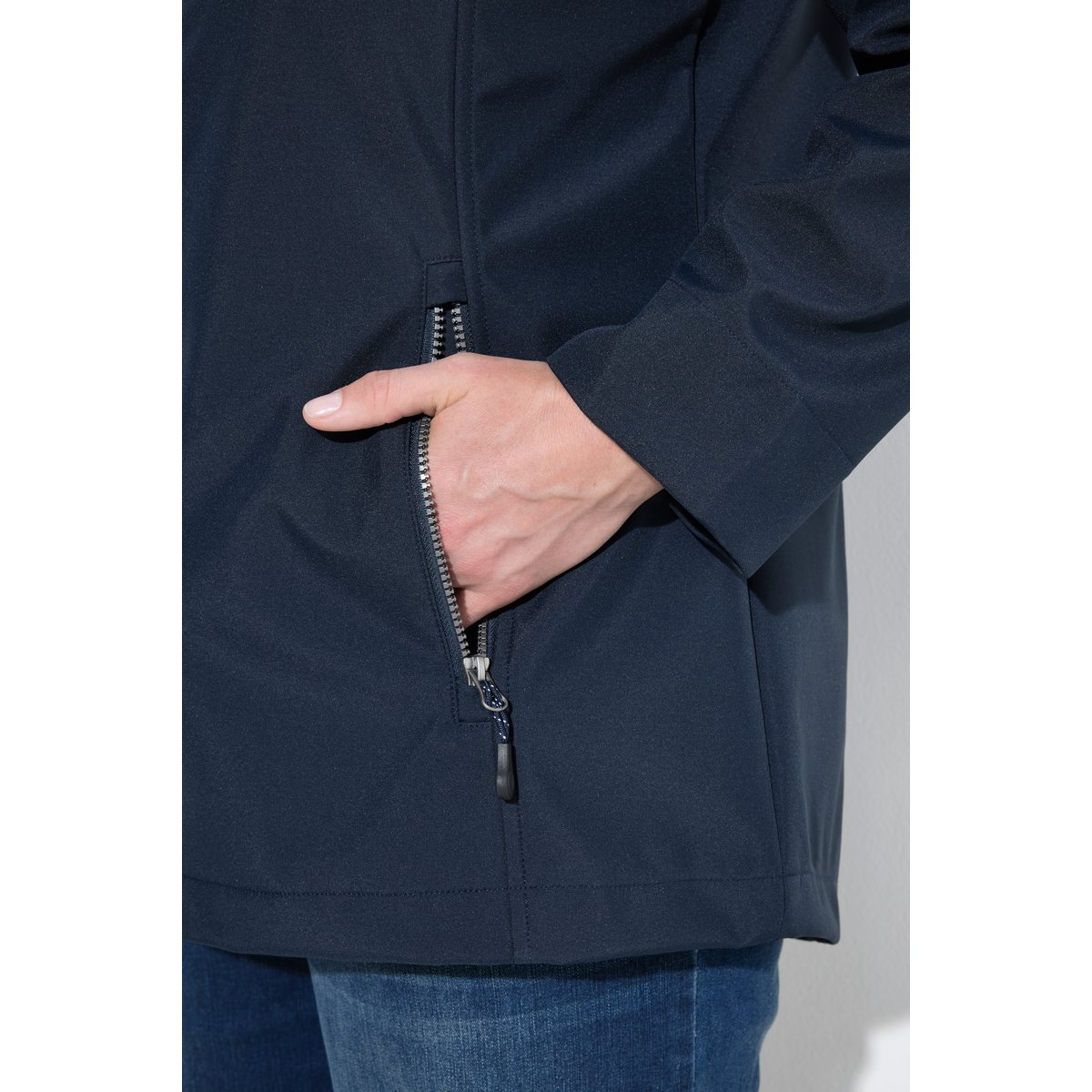 Veste softshell HYPRAR, matière déperlante marine, ULLA POPKEN