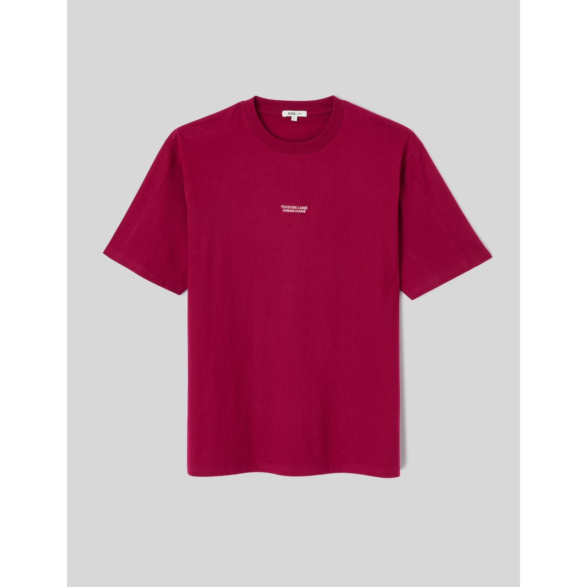 Tshirt brodé poitrine bordeaux, BZB