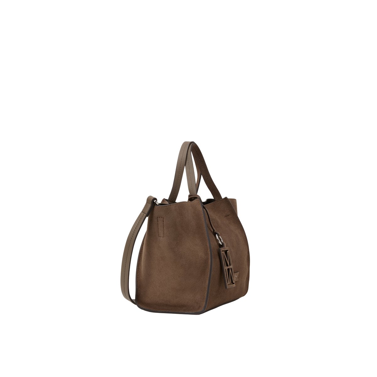 Sac à bandoulière modèle Biani en cuir de vachette velours souple marron, MARC O'POLO