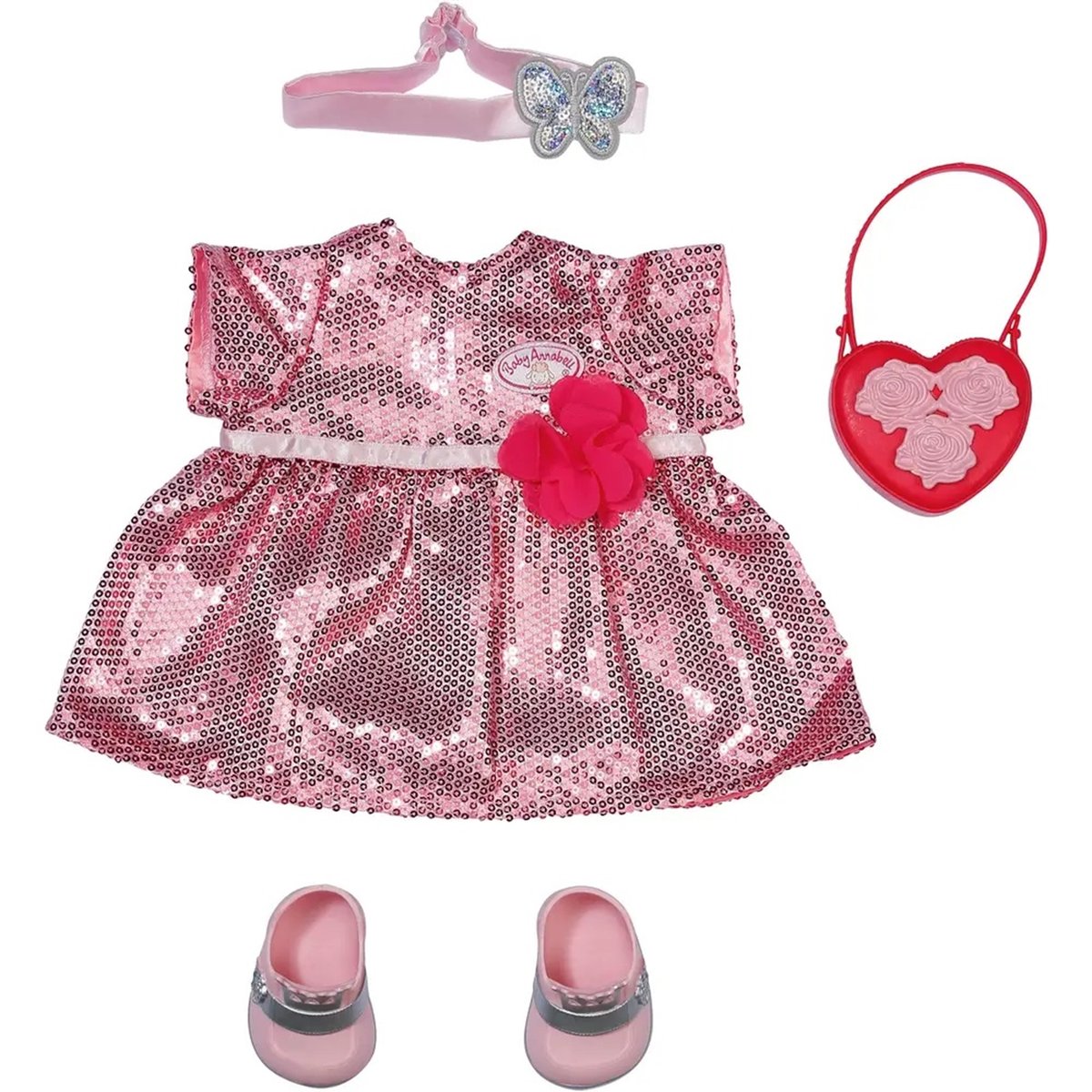 Baby Annabell Deluxe Tenue Glamour 43 cm multicolore, ZAPF CREATION