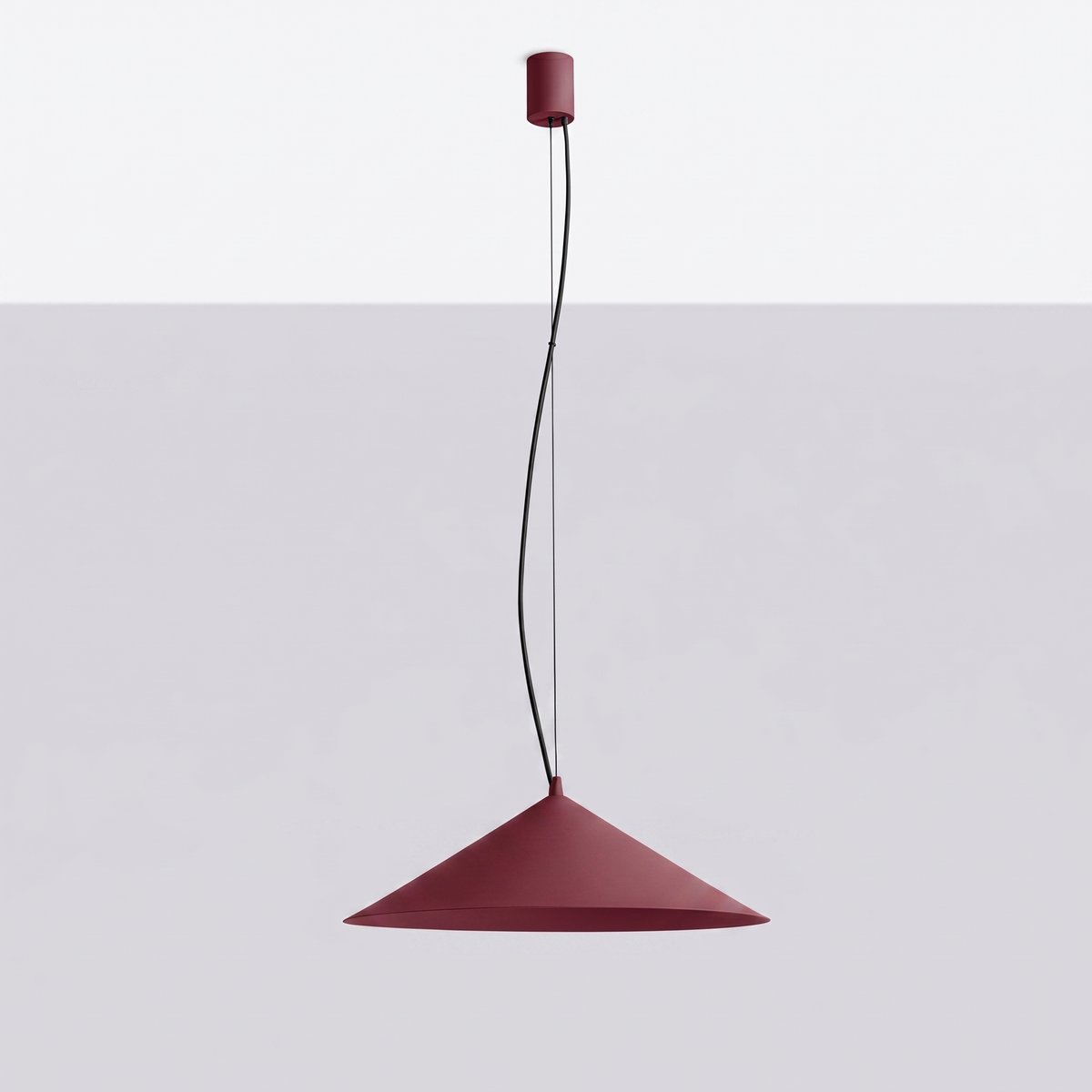 Suspension Acier Bordeaux LED 1 Fint bordeaux, EDEN