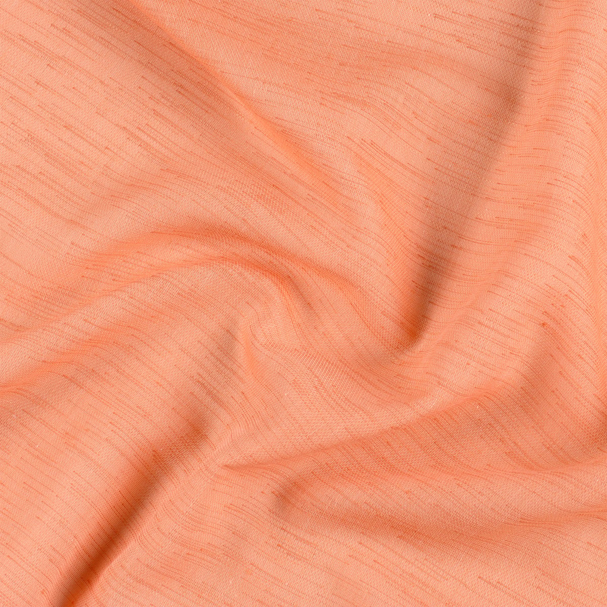 Voilage polycoton toucher doux et souple orange, LINDER