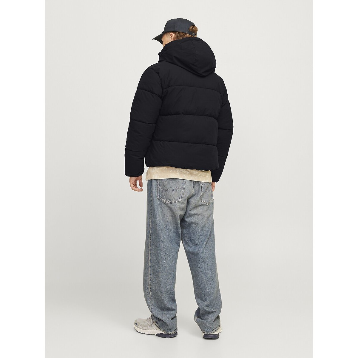 Doudoune à capuche noir, JACK & JONES