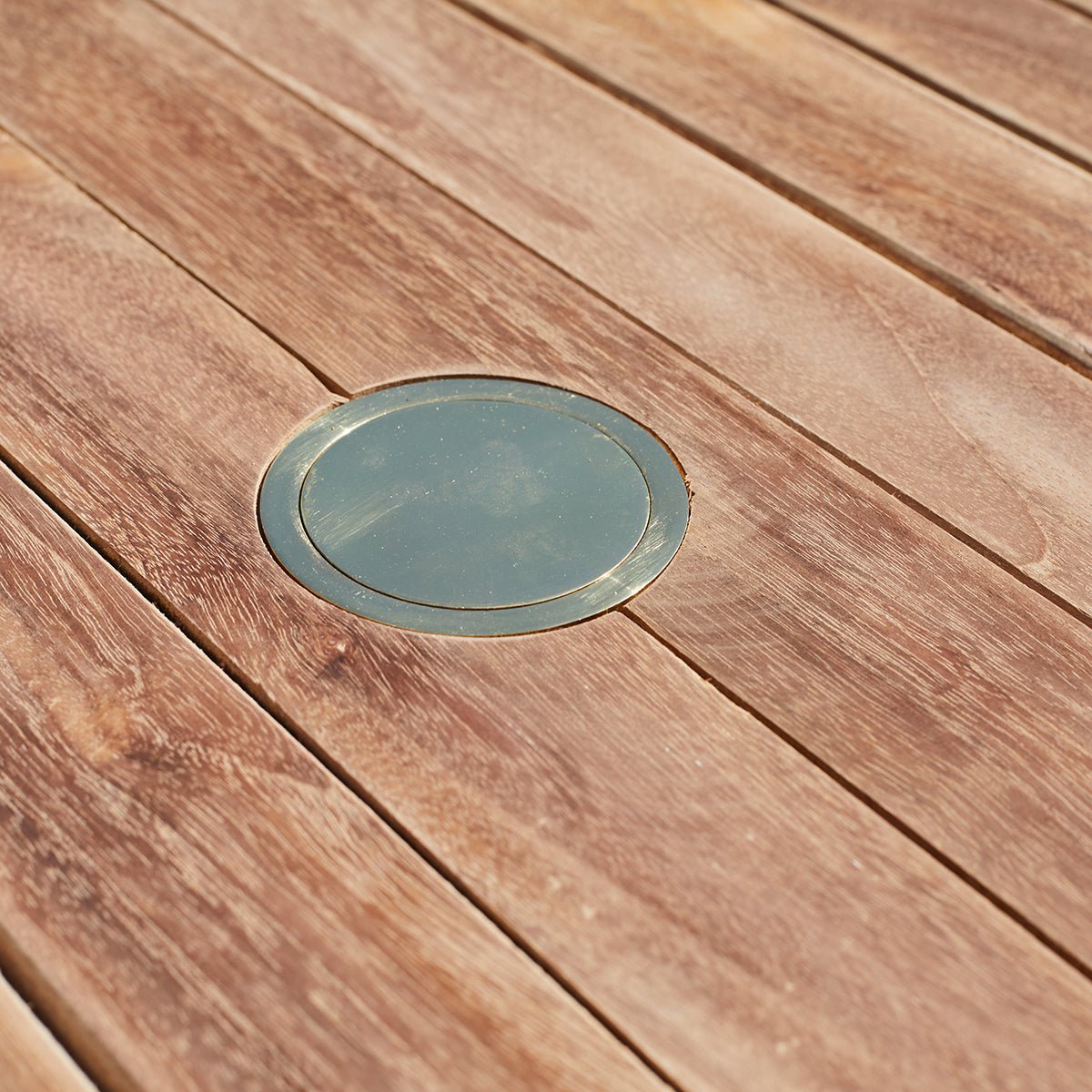 Salon de jardin en teck massif extensible 6/8 places  MIDLAND naturel, BERAH GETAH