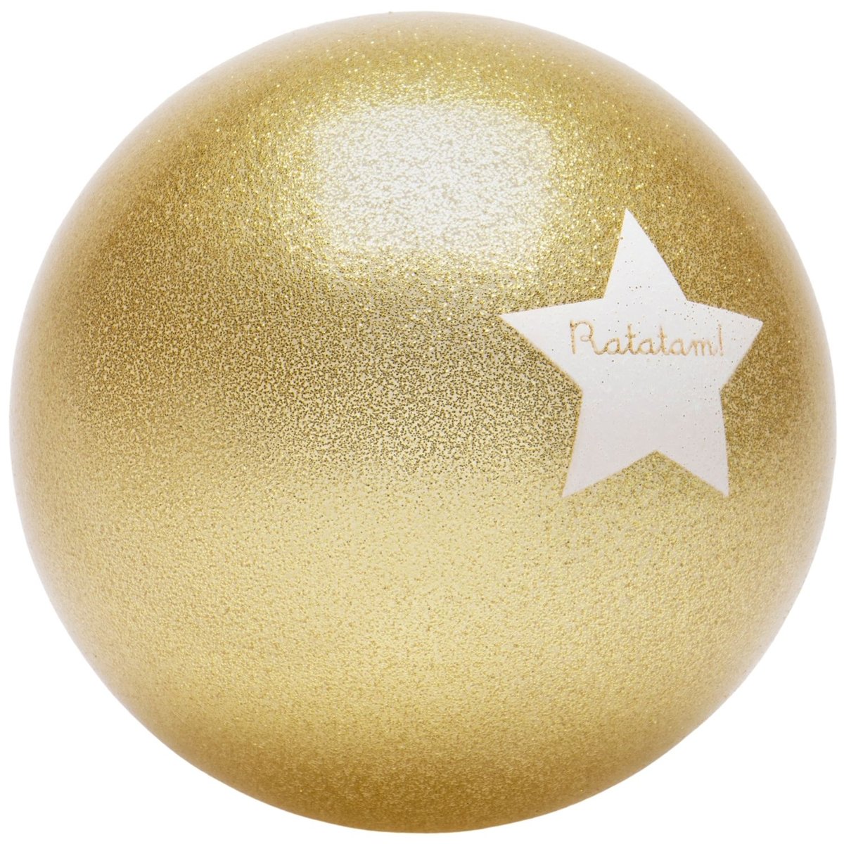 Ballon paillettes doré, blanc, RATATAM