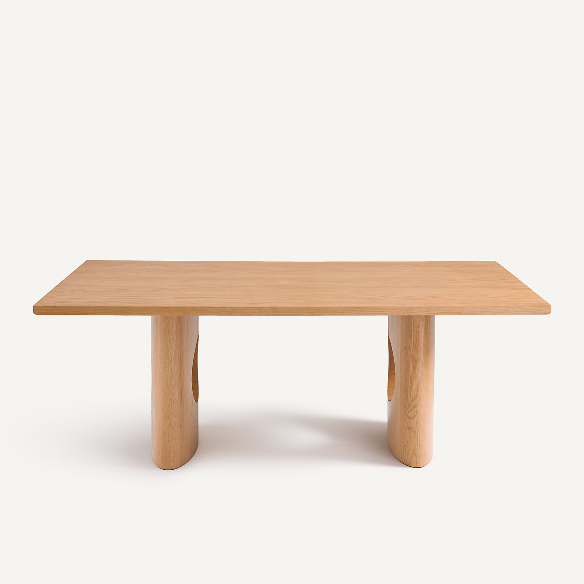 Tablero rectangular de chapa de roble, longitud 200 cm, RECTO roble natural, AM.PM