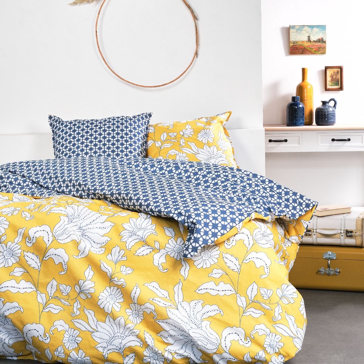 Parure de lit SUNSHINE MAELLE jaune, TODAY