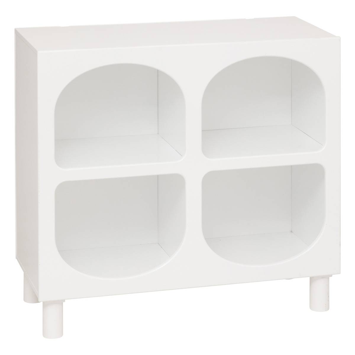Etagère enfant 4 compartiments en pin TARA blanc, ATMOSPHERA FOR KIDS